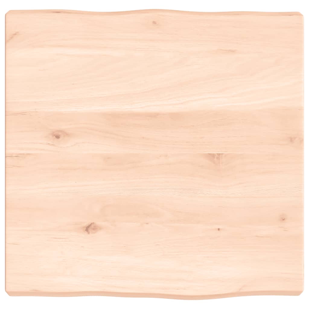 bordplade 40x40x(2-4)cm naturlig kant ubehandlet massivt træ