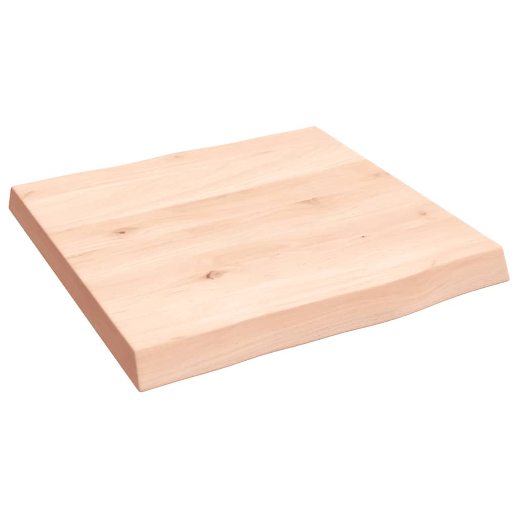 bordplade 40x40x(2-4)cm naturlig kant ubehandlet massivt træ