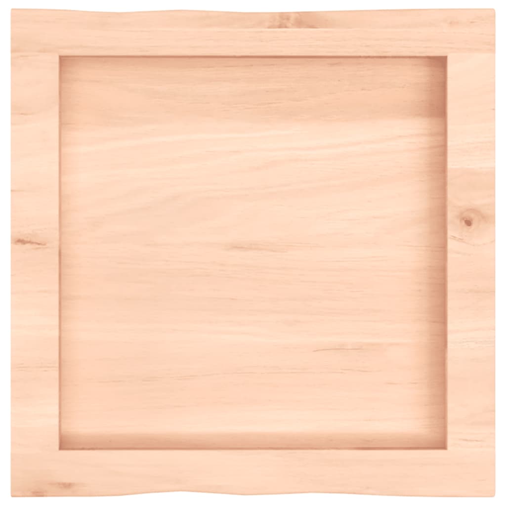 bordplade 40x40x(2-4)cm naturlig kant ubehandlet massivt træ