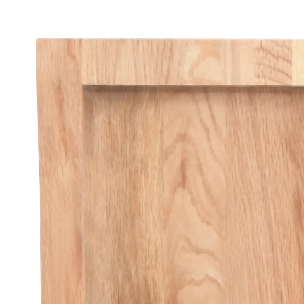 bordplade 80x60x(2-6) cm naturlig kant behandlet træ lysebrun