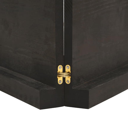 bordplade 140x50x(2-6) cm naturlig kant behandlet træ mørkebrun