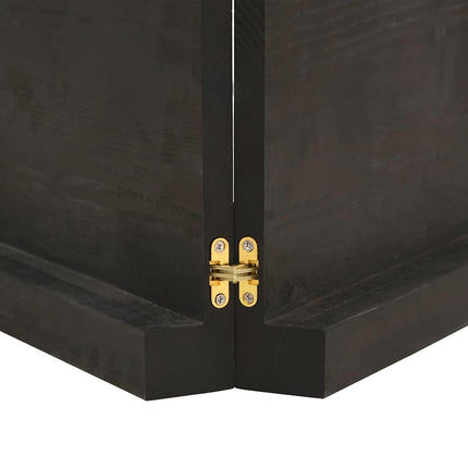 bordplade 160x50x(2-6) cm naturlig kant behandlet træ mørkebrun