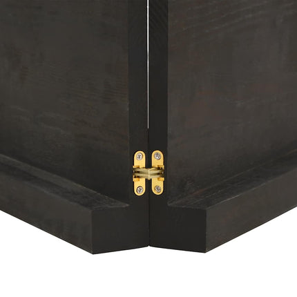 bordplade 200x50x(2-6) cm naturlig kant behandlet træ mørkebrun