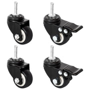hjul til plantekasse 4 stk. 8x3,5x8 cm jern sort