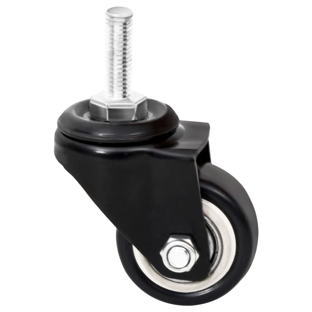 hjul til plantekasse 4 stk. 8x3,5x8 cm jern sort