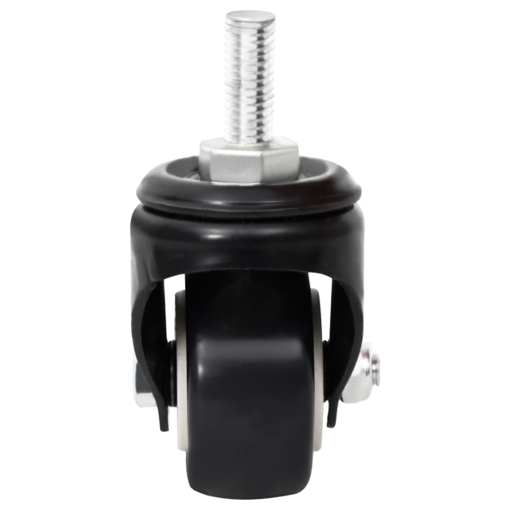 hjul til plantekasse 4 stk. 8x3,5x8 cm jern sort