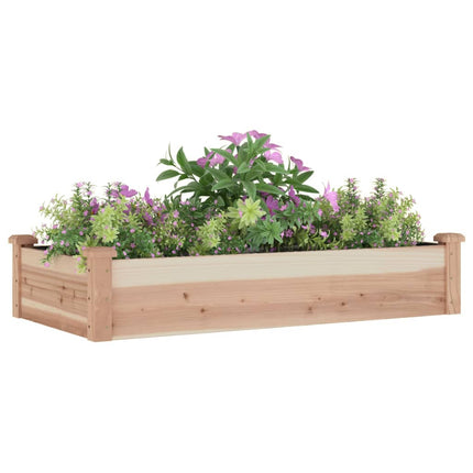 højbed med foring 120x60x25 cm massivt fyrretræ