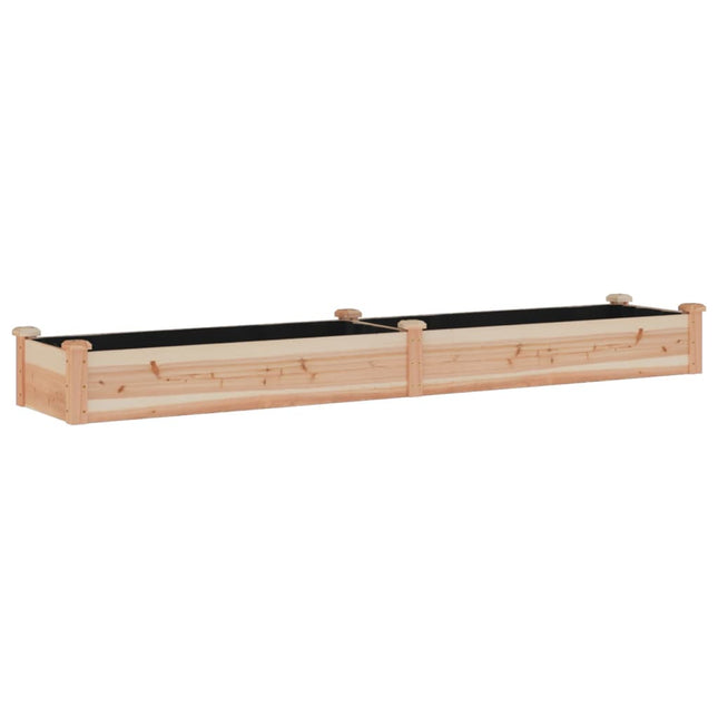 plantekasse med foring 240x45x25 cm massivt fyrretræ