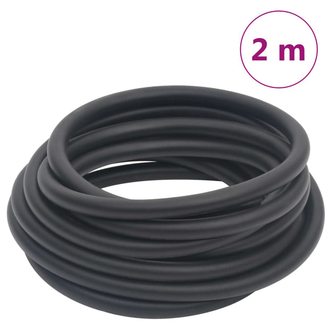 hybrid luftslange 0,6" 2 m gummi og PVC sort