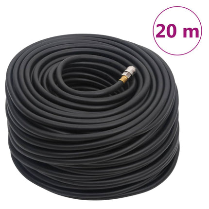 hybrid luftslange 0,6" 20 m gummi og PVC sort