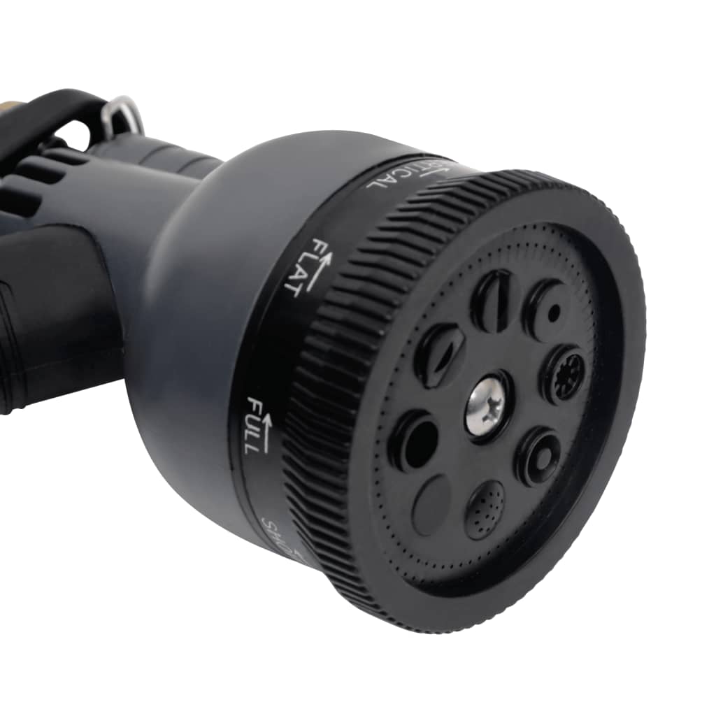 haveslange med sprøjtedyse 0,6" 15 m rustfrit stål sølvfarvet