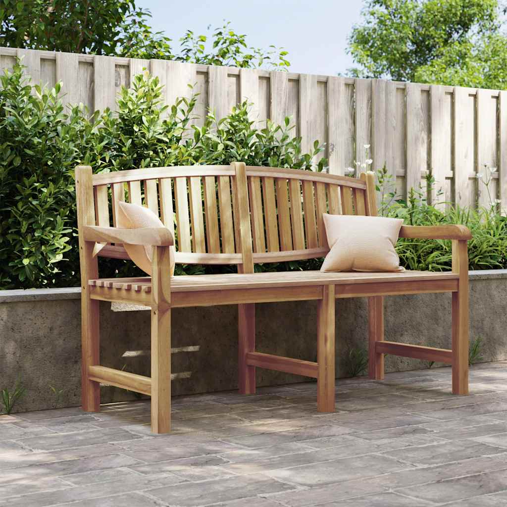 havebænk 149,5x60x90 cm massivt teaktræ
