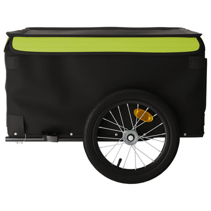 cykelanhænger 45 kg jern sort og grøn
