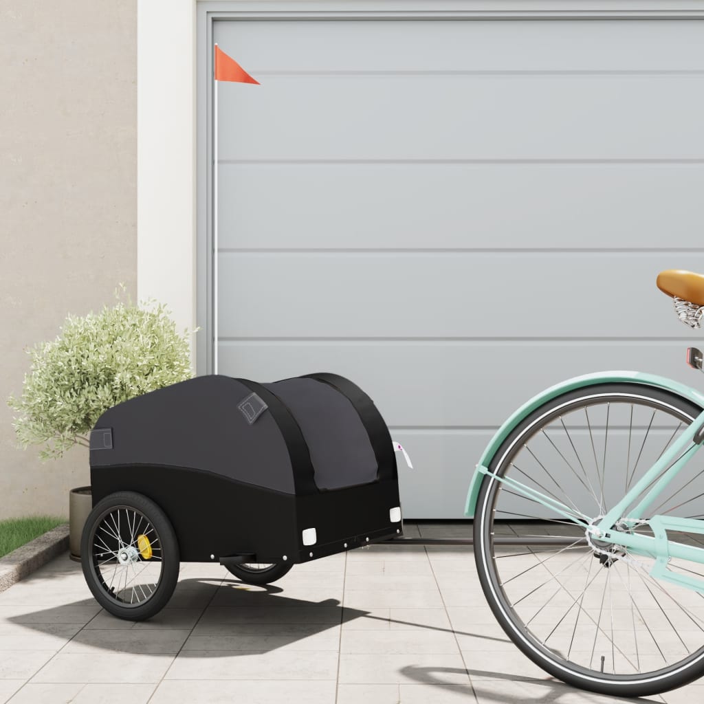 Cykelanhænger 30 kg i jern - sort