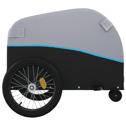 cykelanhænger 30 kg jern sort og blå