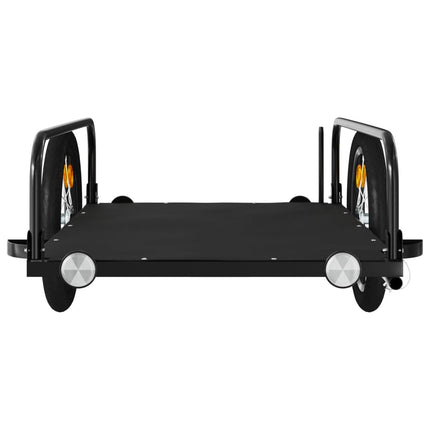cykelanhænger 126x63x34 cm jern sort