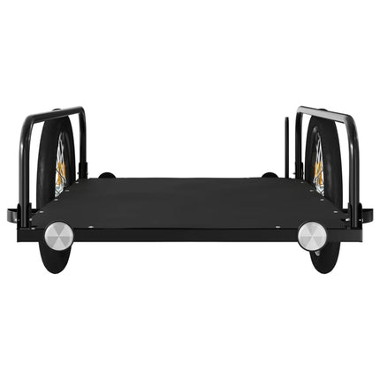 cykelanhænger 135x70x37 cm jern sort