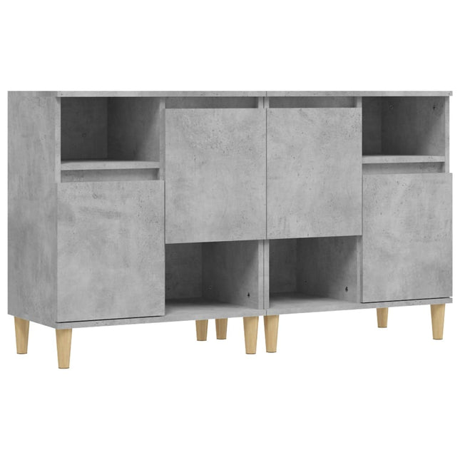 skænke 2 stk. 60x35x70 cm konstrueret træ betongrå