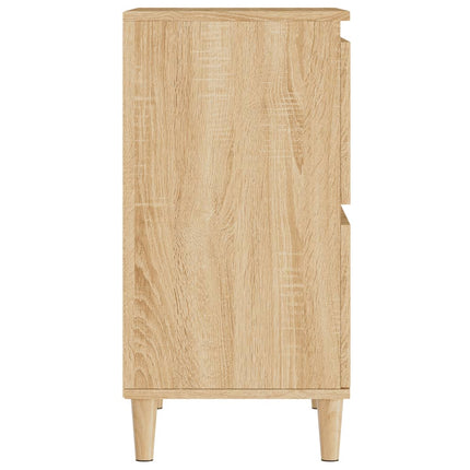 skænke 2 stk. 60x35x70 cm konstrueret træ sonoma-eg