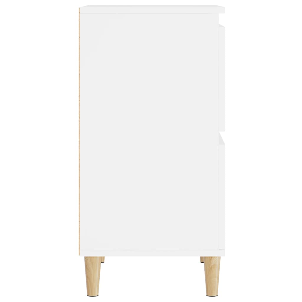 skænke 3 stk. 60x35x70 cm konstrueret træ hvid