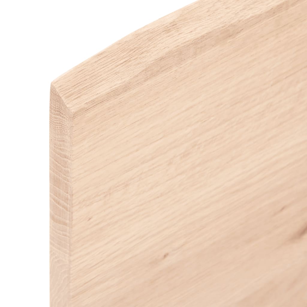 bordplade til badeværelse 60x30x2 cm massivt træ ubehandlet