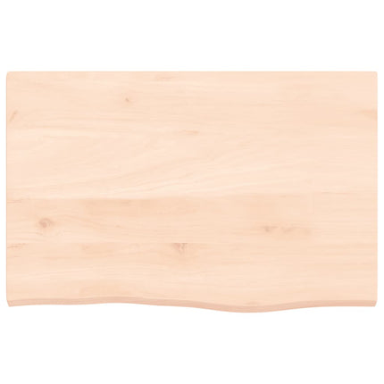 bordplade 60x40x2 cm ubehandlet massivt egetræ