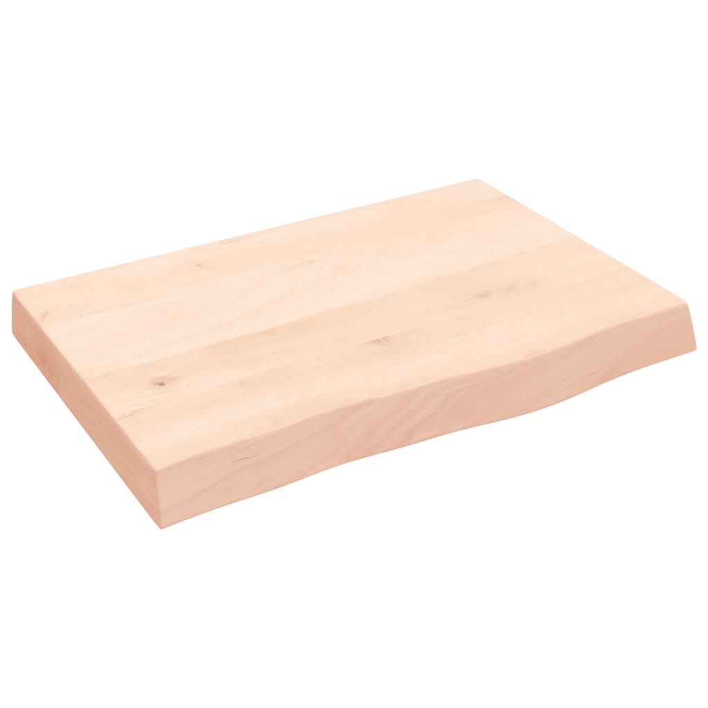 bordplade 60x40x(2-6) cm ubehandlet massivt egetræ
