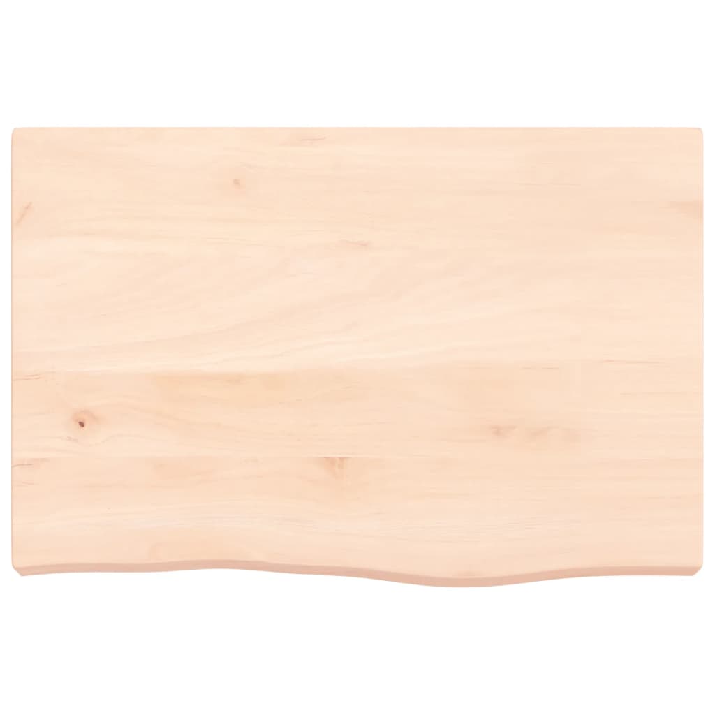 bordplade 60x40x(2-6) cm ubehandlet massivt egetræ