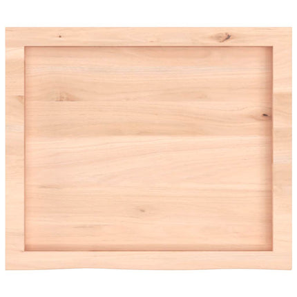 bordplade 60x50x(2-4) cm ubehandlet massivt egetræ