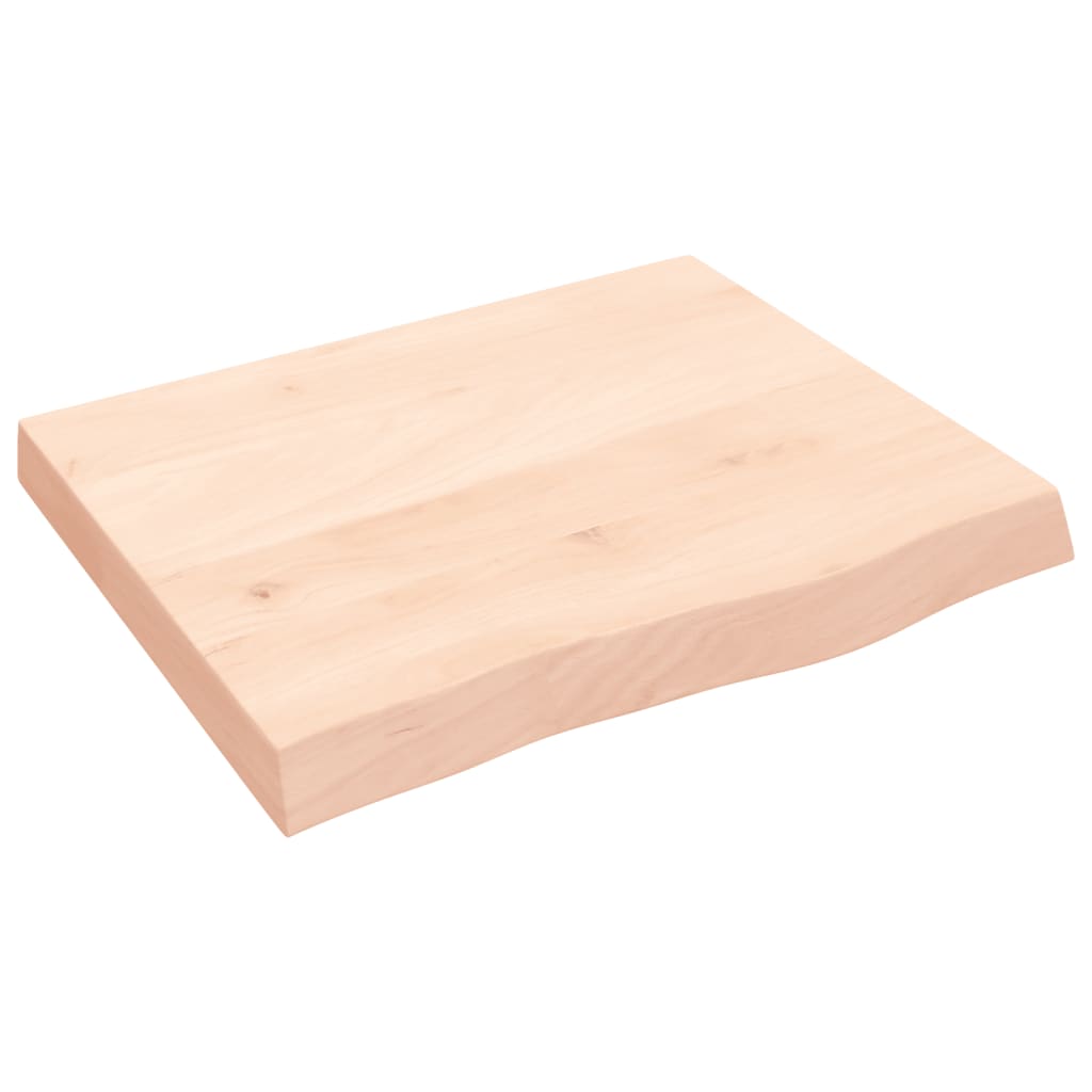 bordplade 60x50x(2-6) cm ubehandlet massivt egetræ
