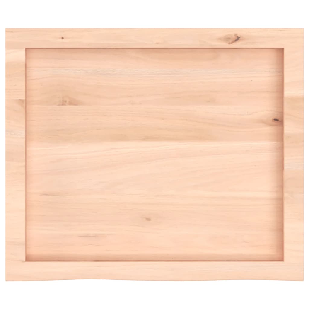 bordplade 60x50x(2-6) cm ubehandlet massivt egetræ