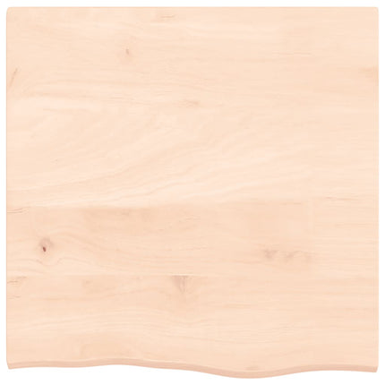 bordplade 60x60x2 cm ubehandlet massivt egetræ