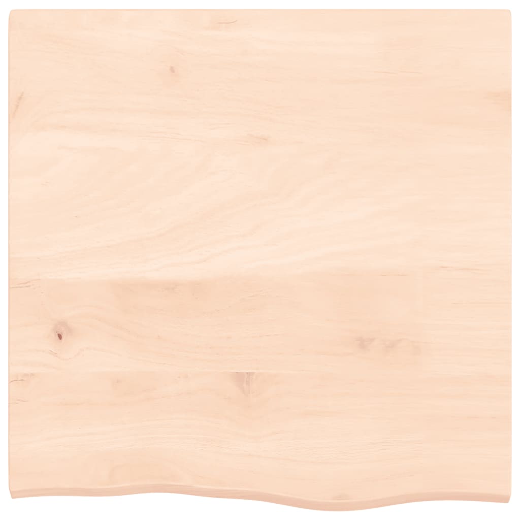 bordplade 60x60x2 cm ubehandlet massivt egetræ