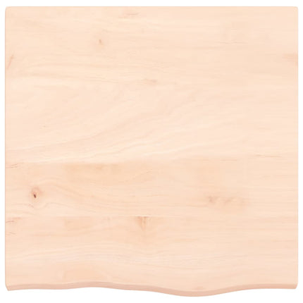 bordplade 60x60x(2-4) cm ubehandlet massivt egetræ