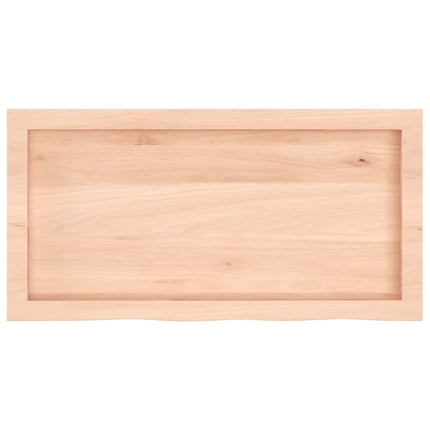 bordplade 80x40x(2-4) cm ubehandlet massivt egetræ