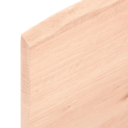 bordplade 80x50x2 cm ubehandlet massivt egetræ