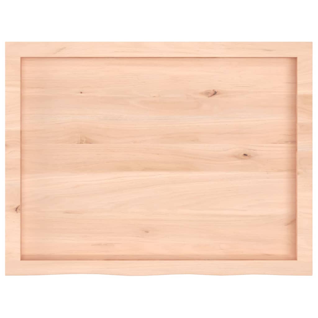 bordplade 80x60x(2-4) cm ubehandlet massivt egetræ