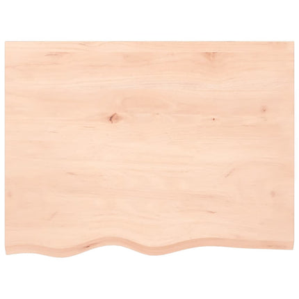 bordplade 80x60x(2-6) cm ubehandlet massivt egetræ