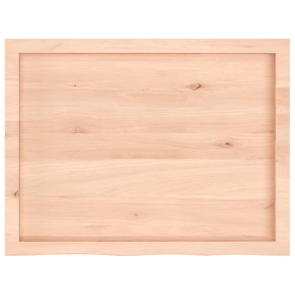 bordplade 80x60x(2-6) cm ubehandlet massivt egetræ