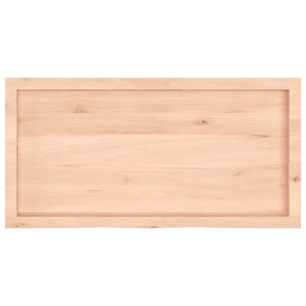 bordplade 100x50x(2-4) cm ubehandlet massivt egetræ