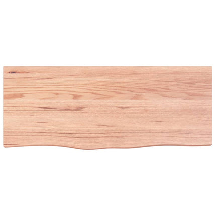 bordplade 100x40x2 cm behandlet massivt eg lysebrun