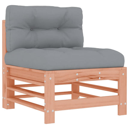 loungesæt til haven 3 dele med hynder massivt træ douglasgran