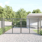 havelåge i net antracitgrå 300x125 cm galvaniseret stål