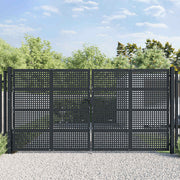 havelåge antracitgrå 400x175 cm stål