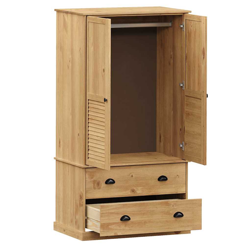 klædeskab VIGO 90x55x170 cm massivt fyrretræ