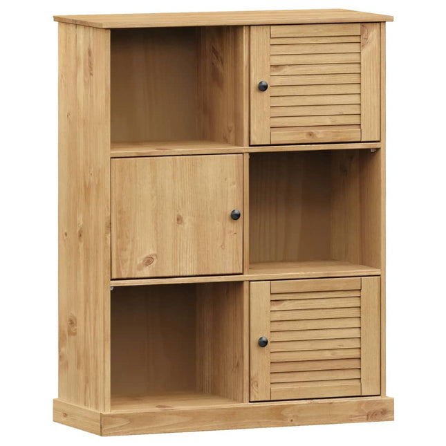 bogreol VIGO 90x35x114,5 cm massivt fyrretræ