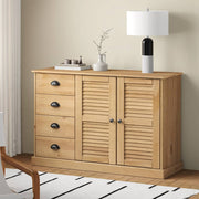 skænk med skuffer VIGO 113x40x75 cm massivt fyrretræ