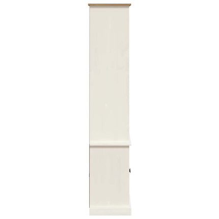 bogreol VIGO 85x35x170 cm massivt fyrretræ hvid