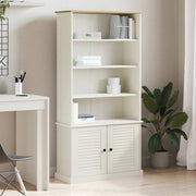 bogreol VIGO 85x35x170 cm massivt fyrretræ hvid