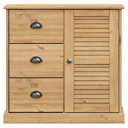 skænk med skuffer VIGO 78x40x75 cm massivt fyrretræ